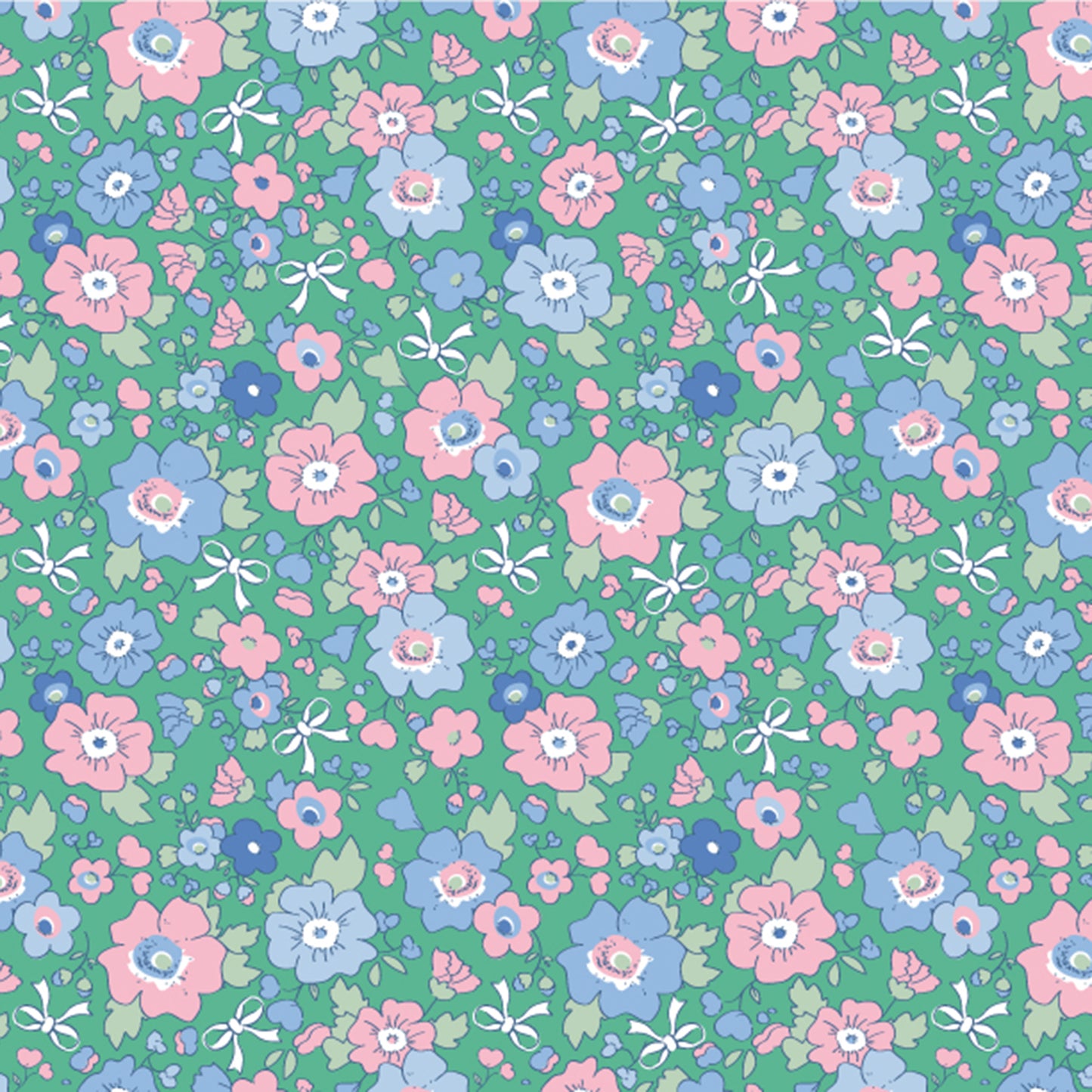 Girls Quarter Zip - Garden Green