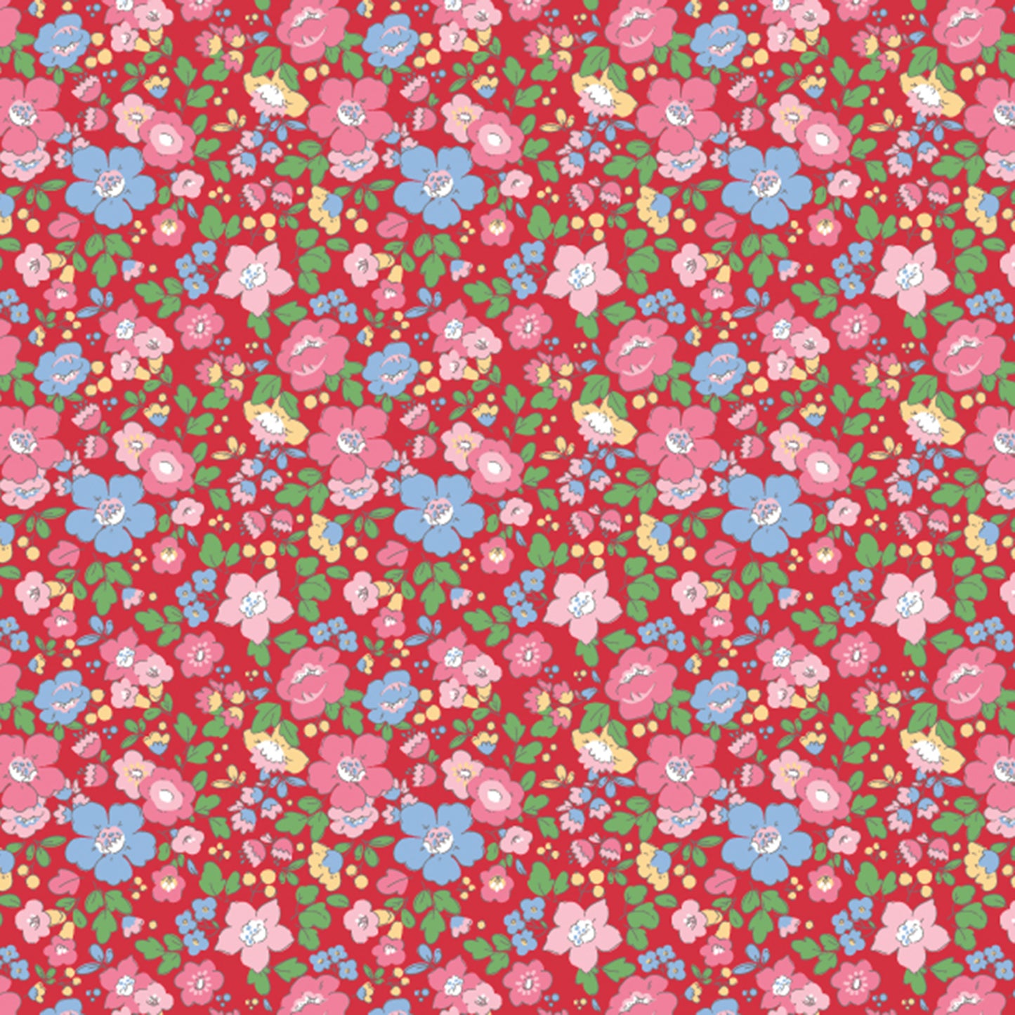 Girls Maeve Dress - Scarlet Blooms