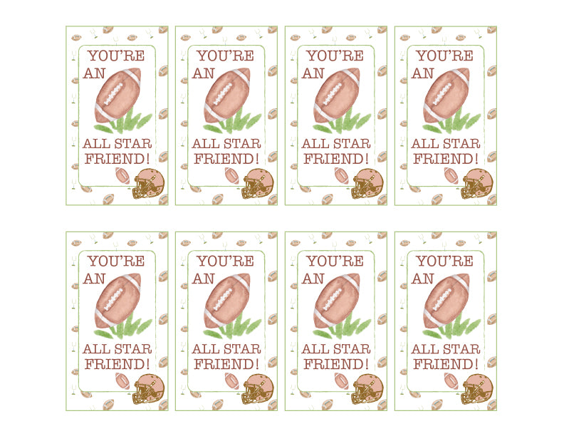 Football VDay Cards