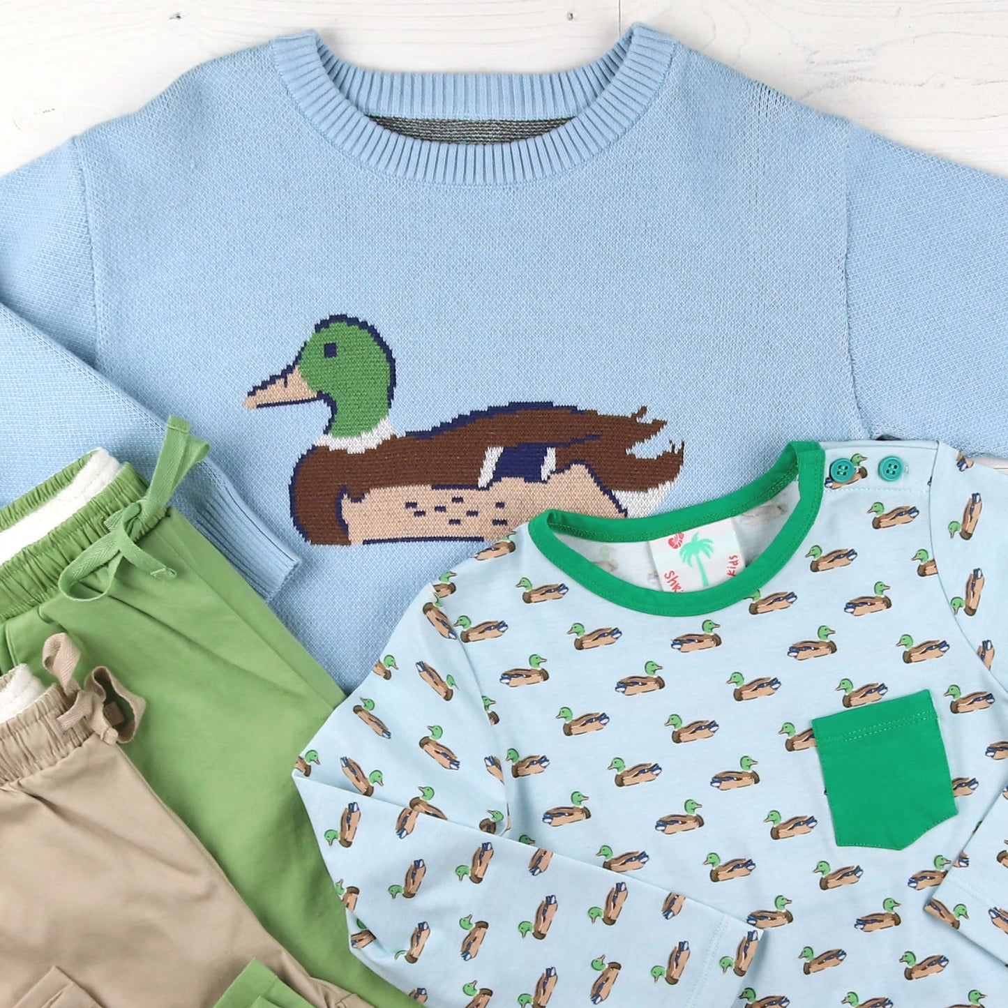 Boys Sweater - Mallard