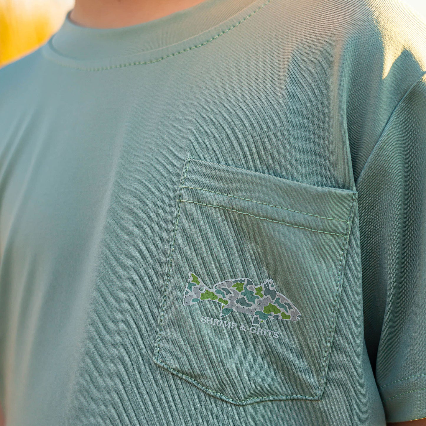 Coastal Camo Performance Graphic Tee