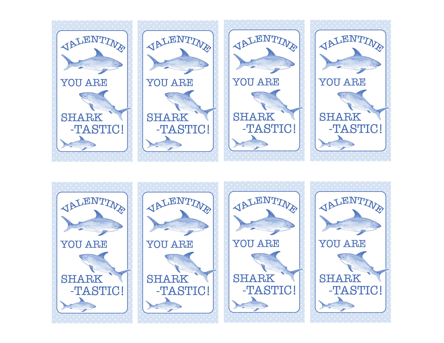 Sharks VDay Cards
