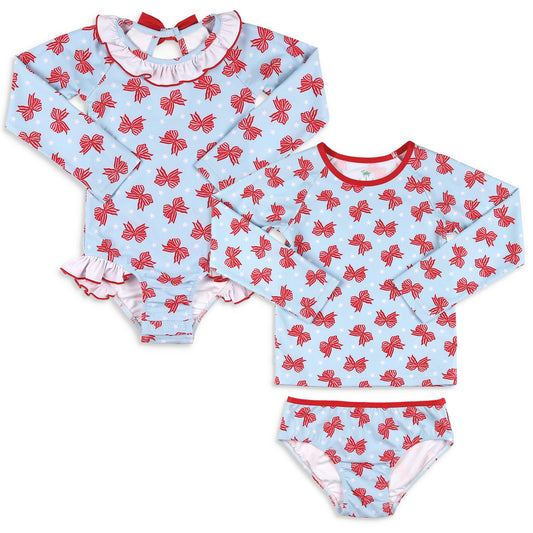 Girls Rash Guard Suit - America