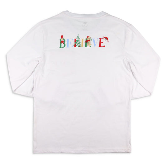 Believe Pocket Graphic  Tee - Adults