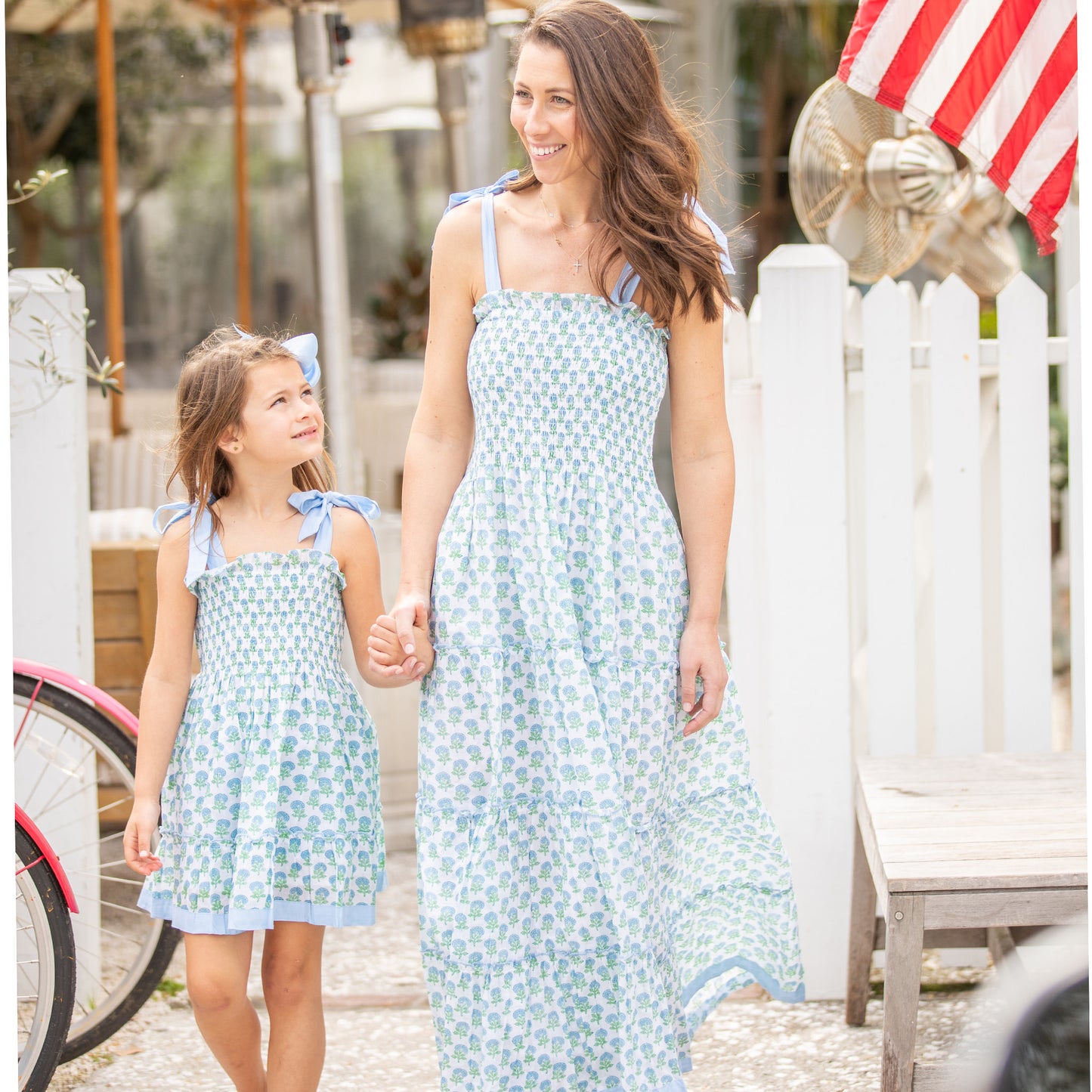 Blue Blooms Tate Womens Dress