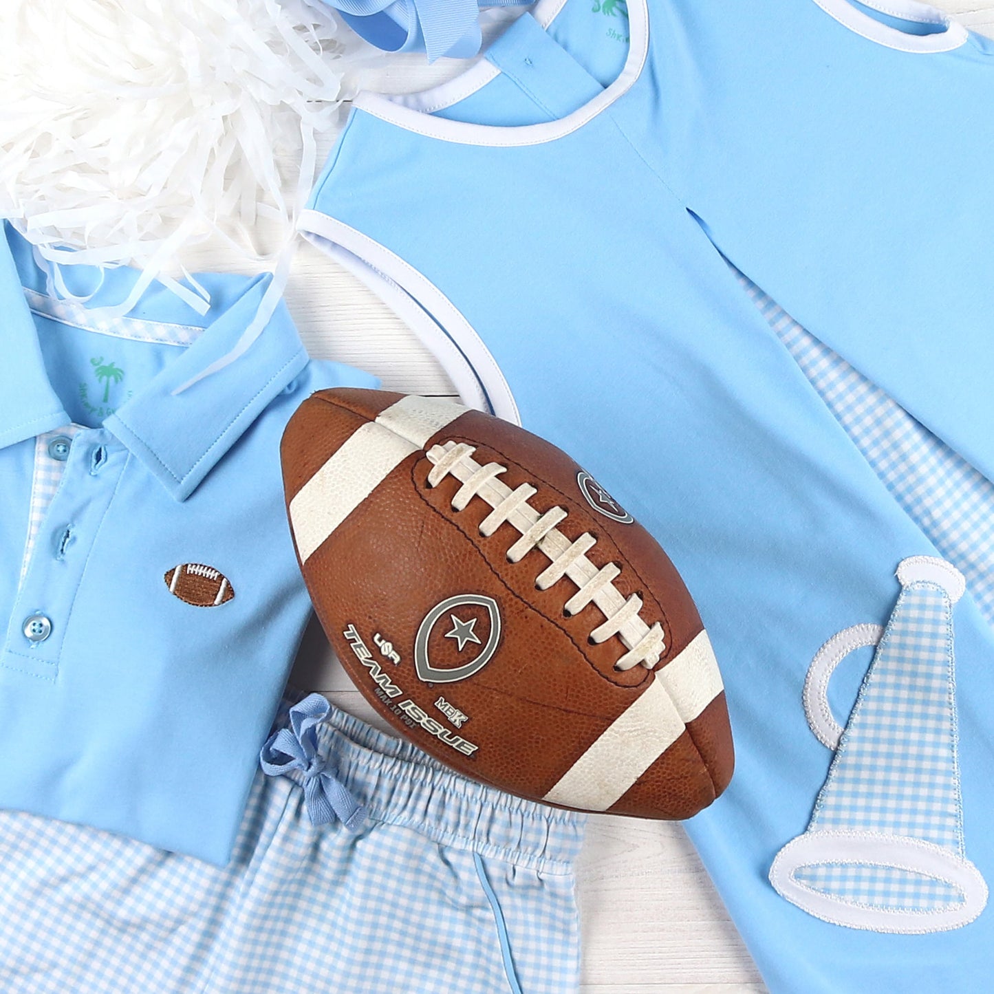 Boys Gameday Polo - Light Blue