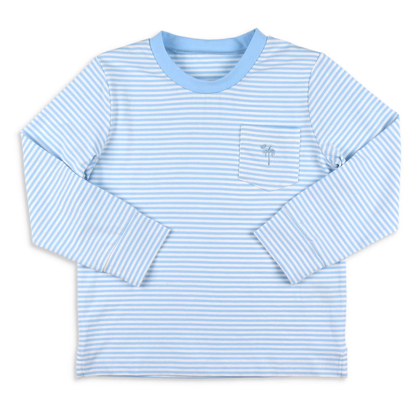 Boys Pocket Shirt - Blue Stripe