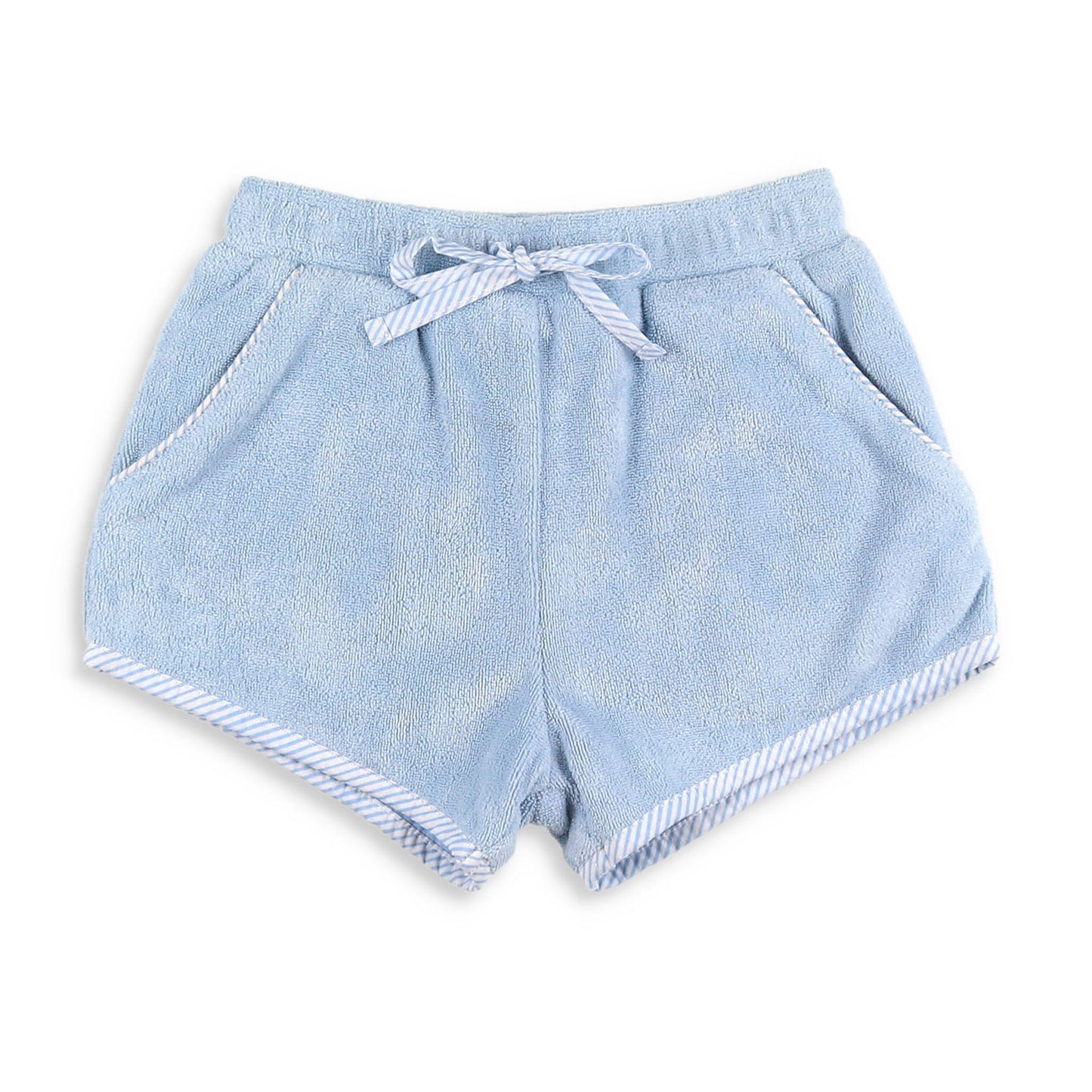 Blue Terry Shorts