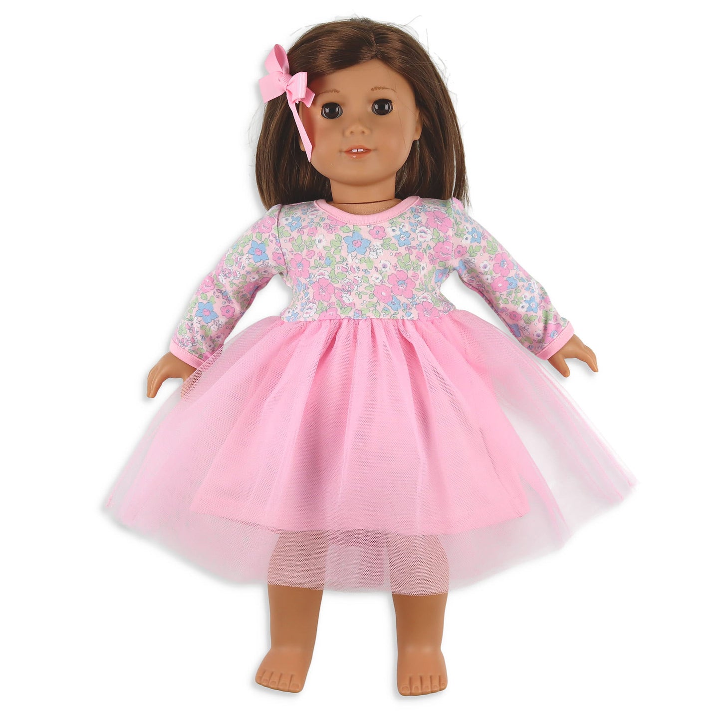 Girls Tutu Doll Dress - Blushing Blooms