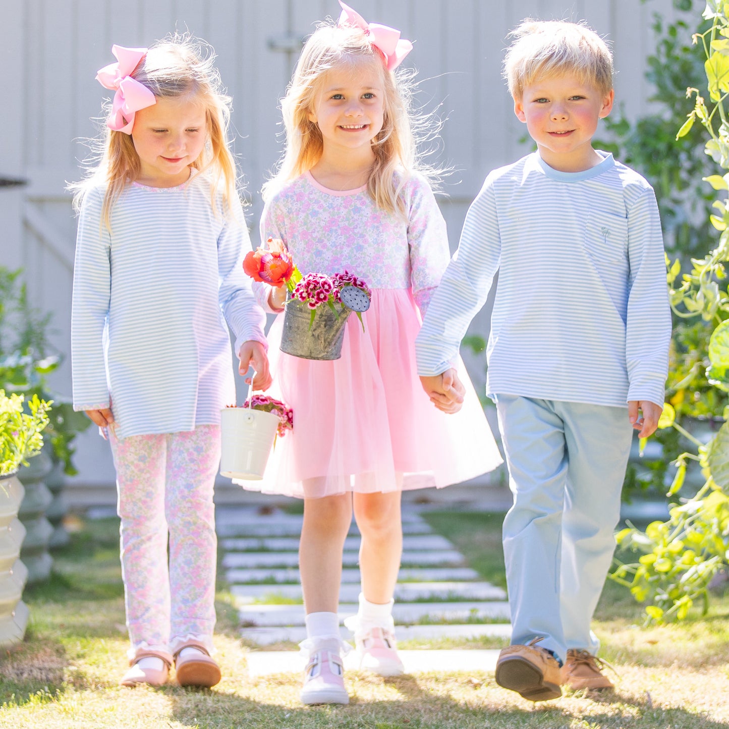 Girls Tutu Dress - Blushing Blooms