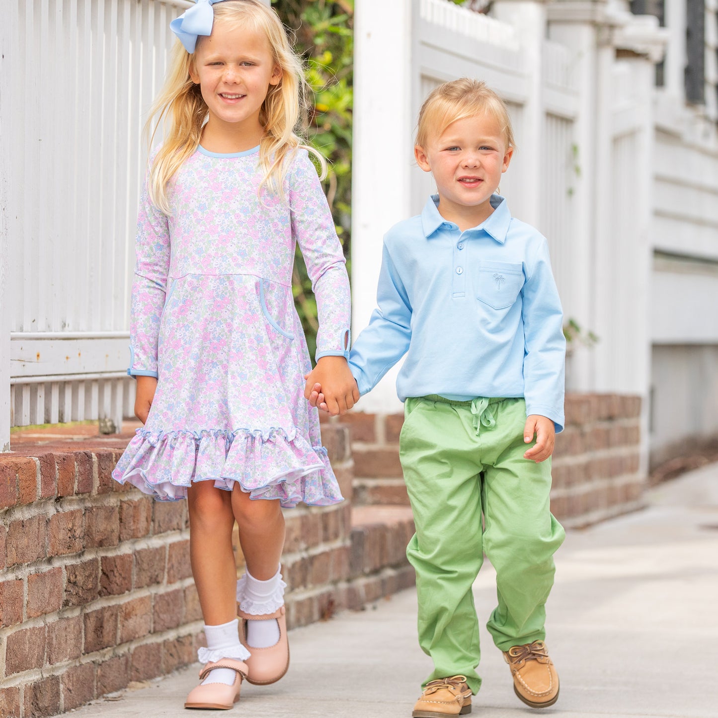 Girls Twirl Dress - Blushing Blooms