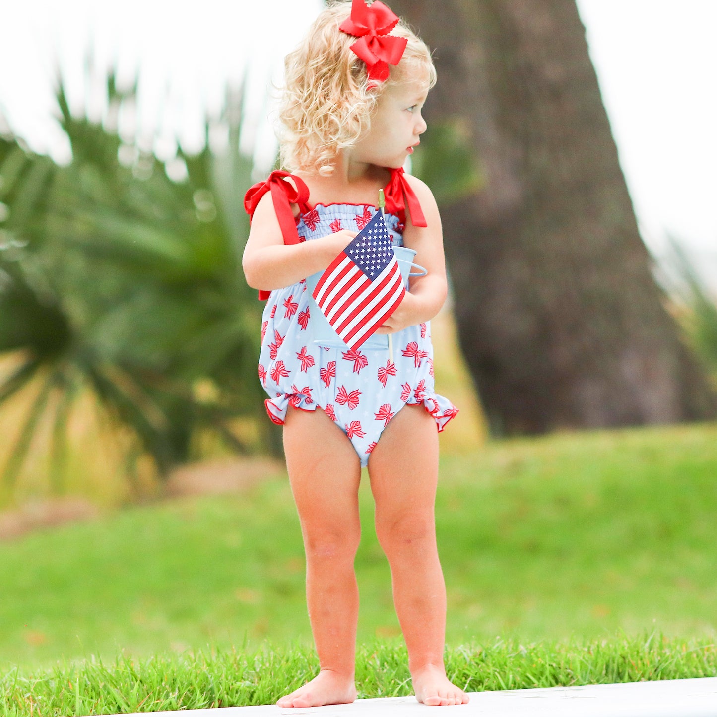 Girls Bubble Suit - America