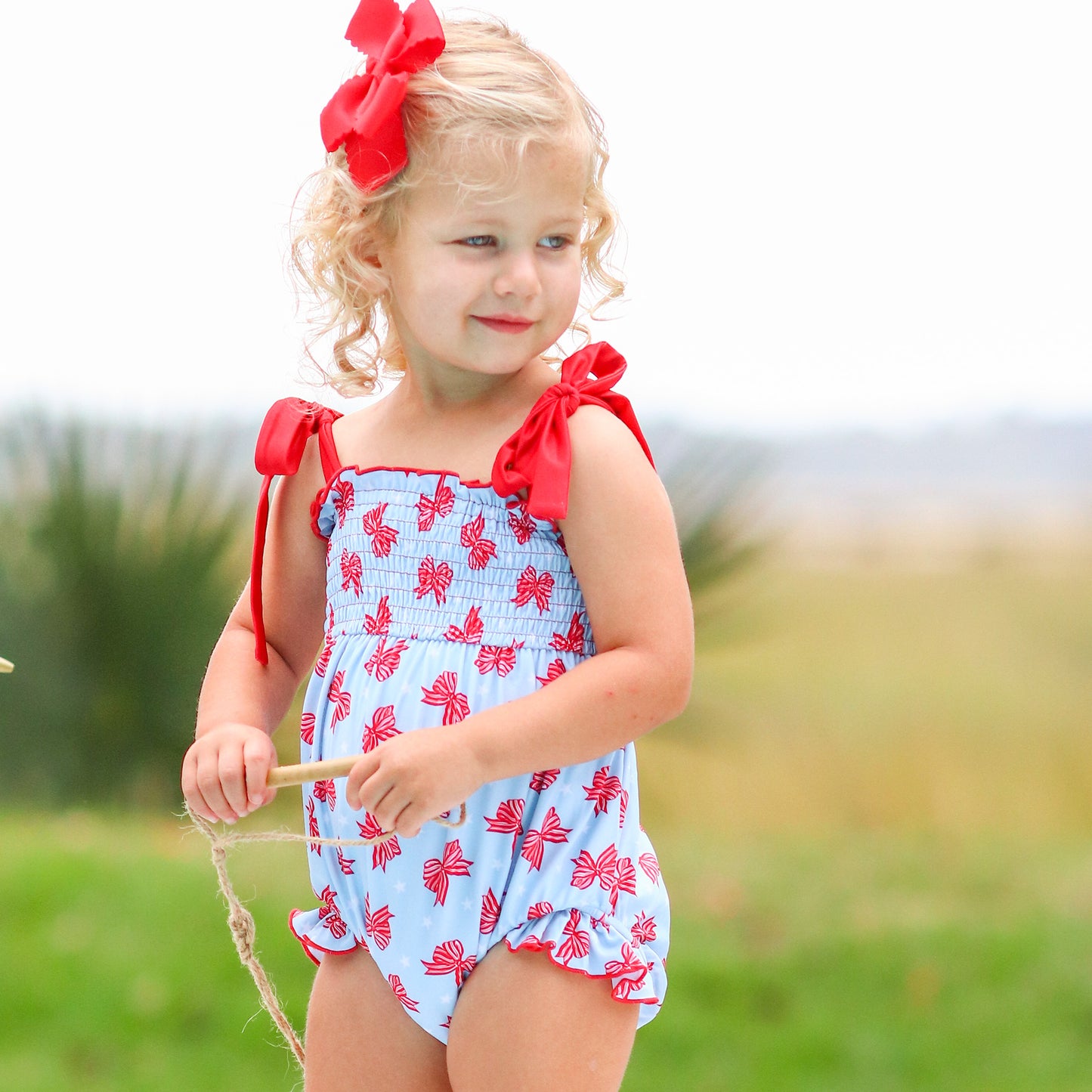 Girls Bubble Suit - America
