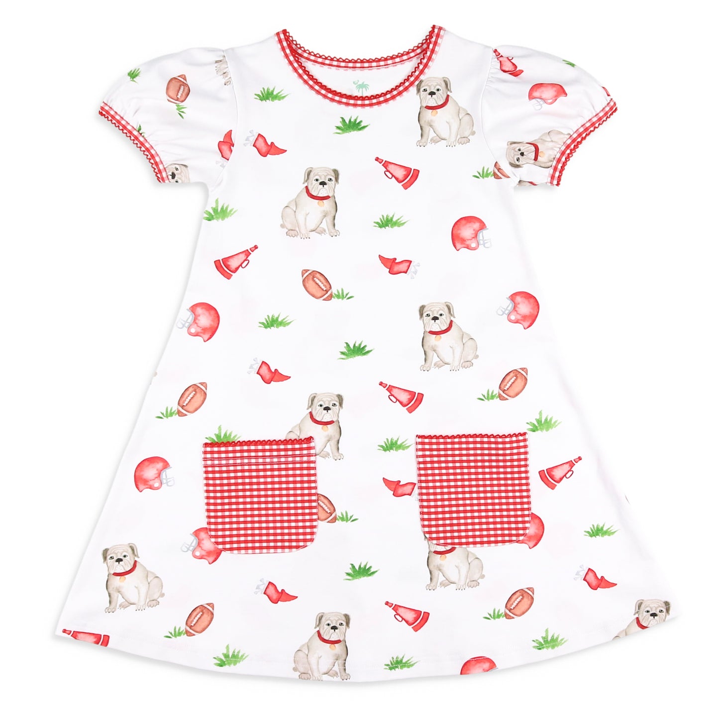 Girls Gameday Play Dress - Bulldogs