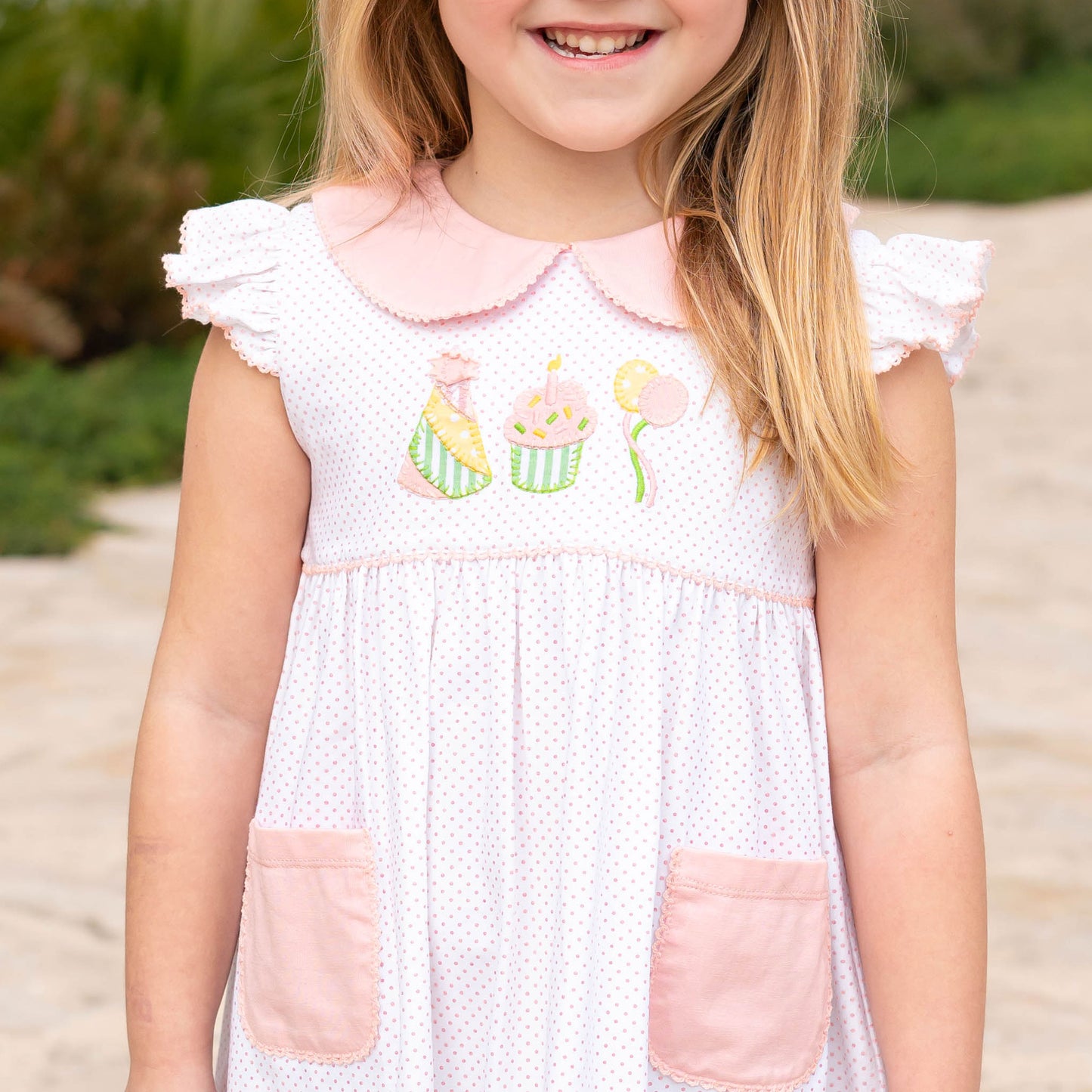 Girls Collar Dress - Celebrate