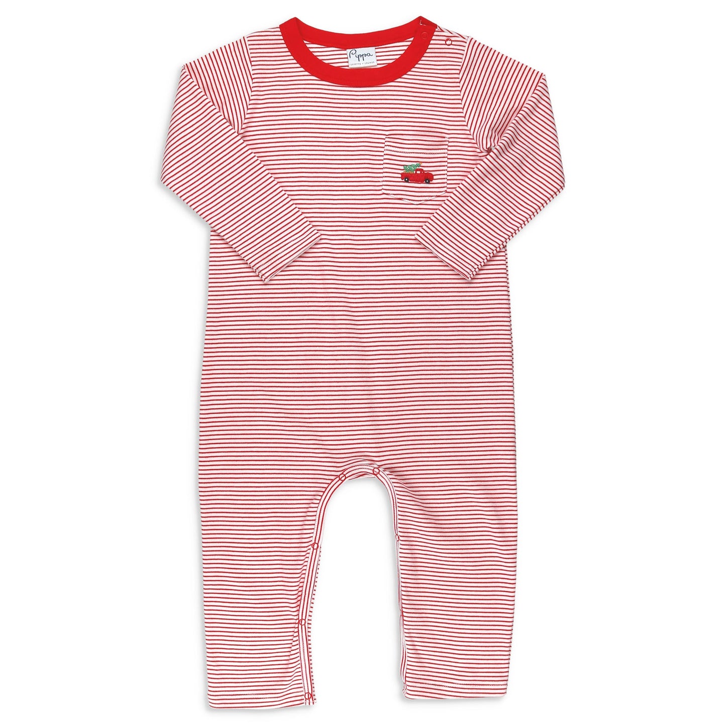 Boys Pima Romper - Christmas