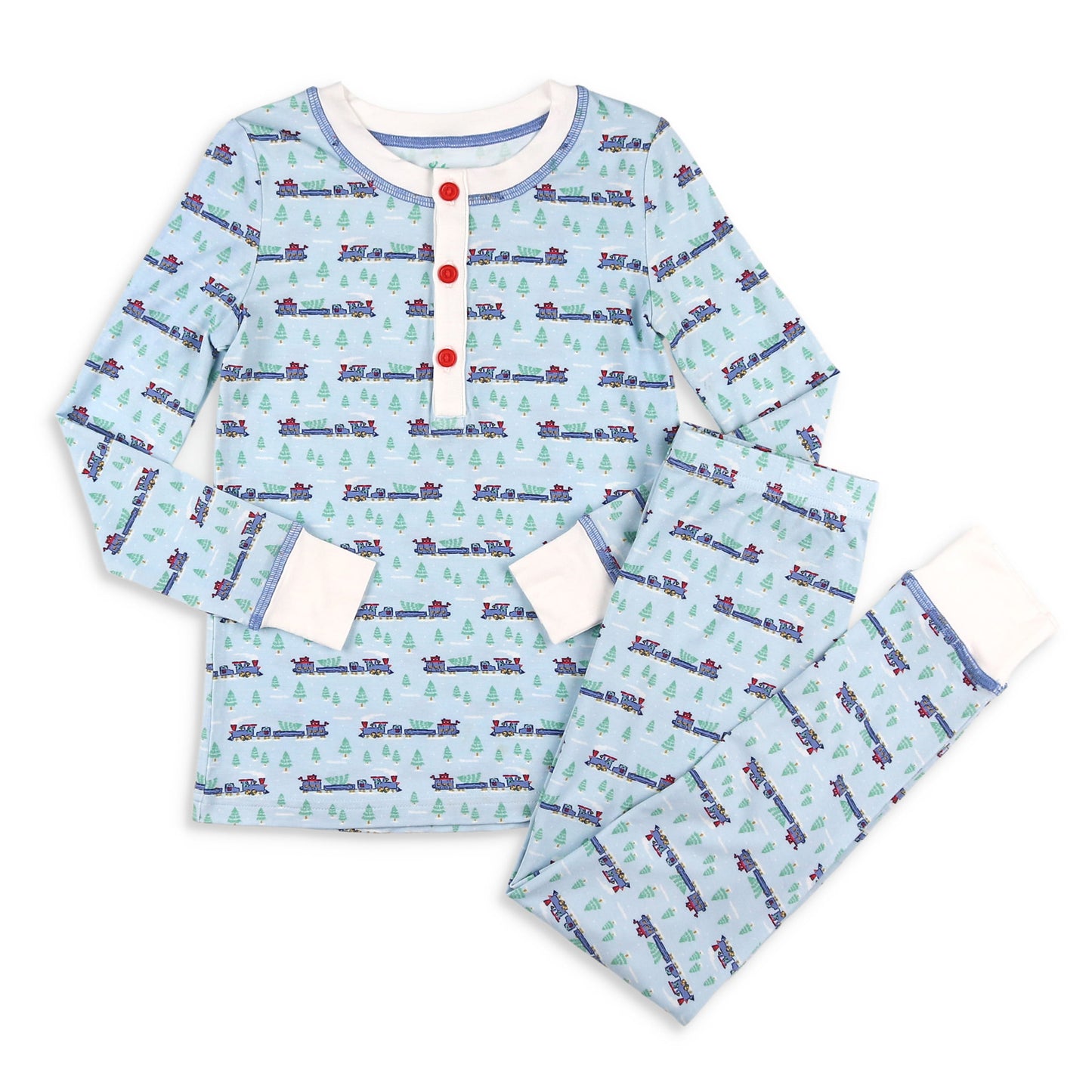 Bamboo Loungewear - Christmas Trains