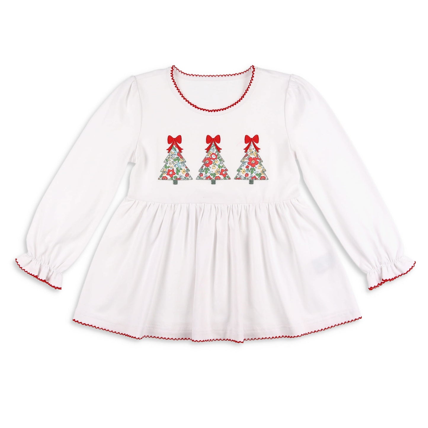 Christmas Tree Applique Top