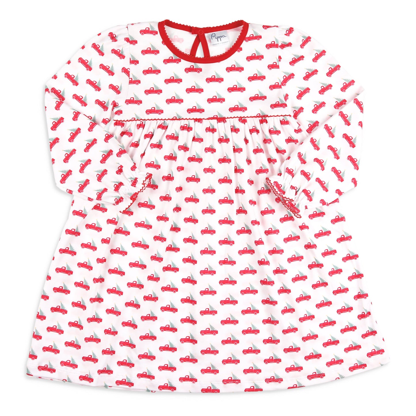 Christmas Trucks Pima Dress