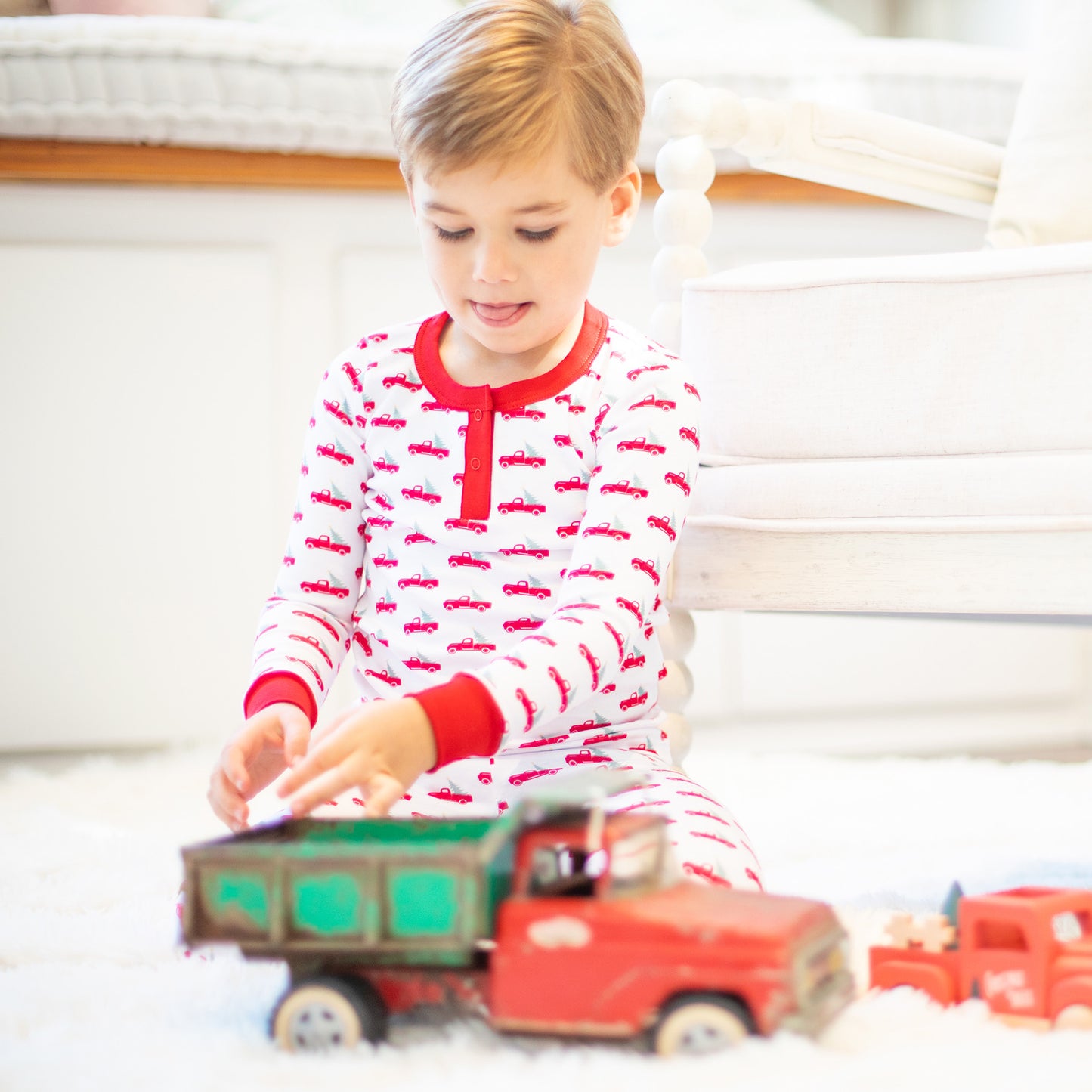Christmas Trucks Pima Loungewear
