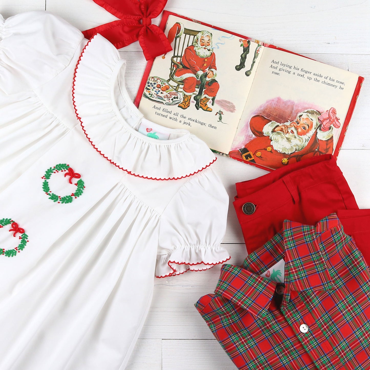 Emery Embroidered Wreath Dress