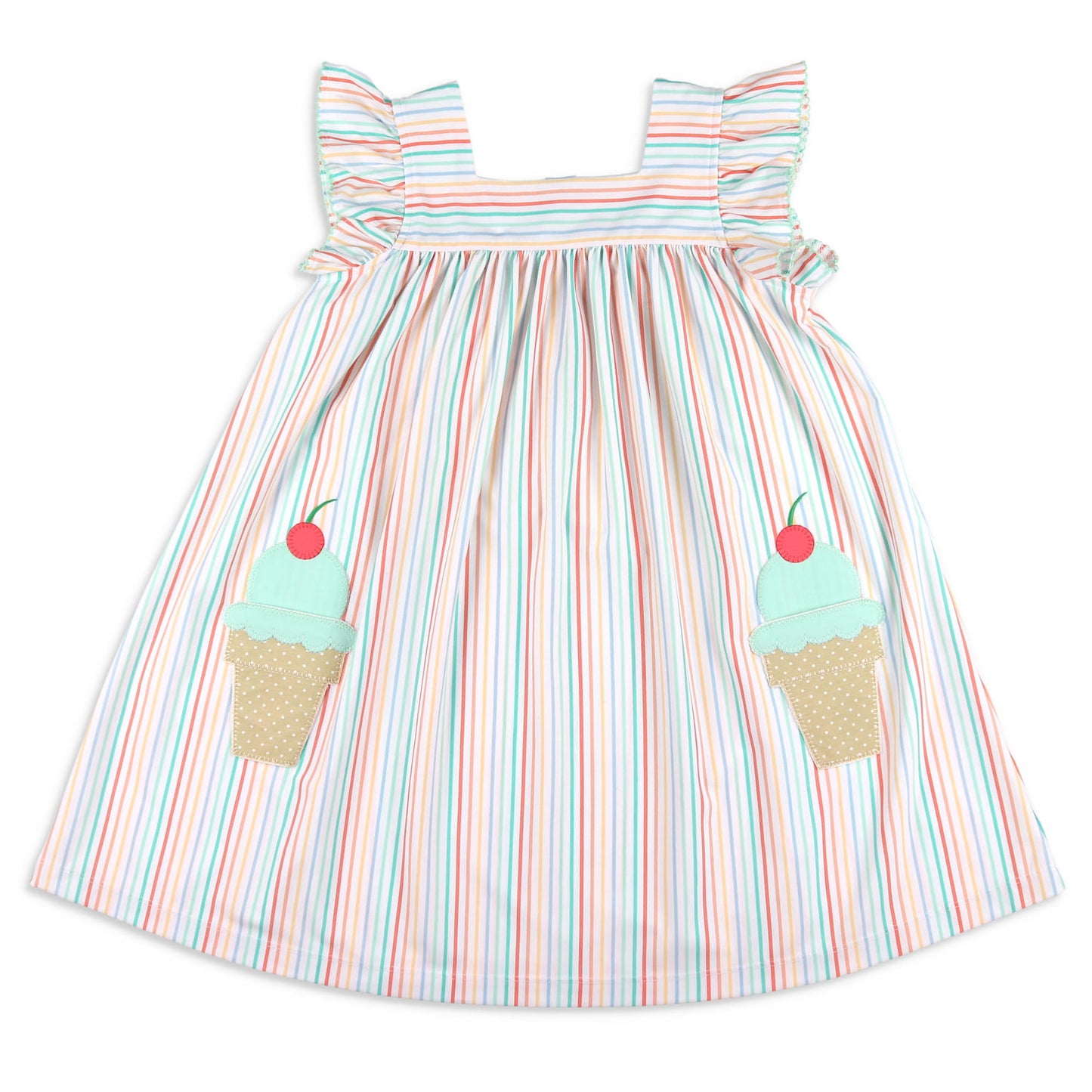 Girls Applique Dress - Cone Carnival