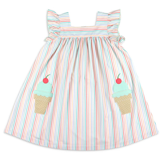 Girls Applique Dress - Cone Carnival