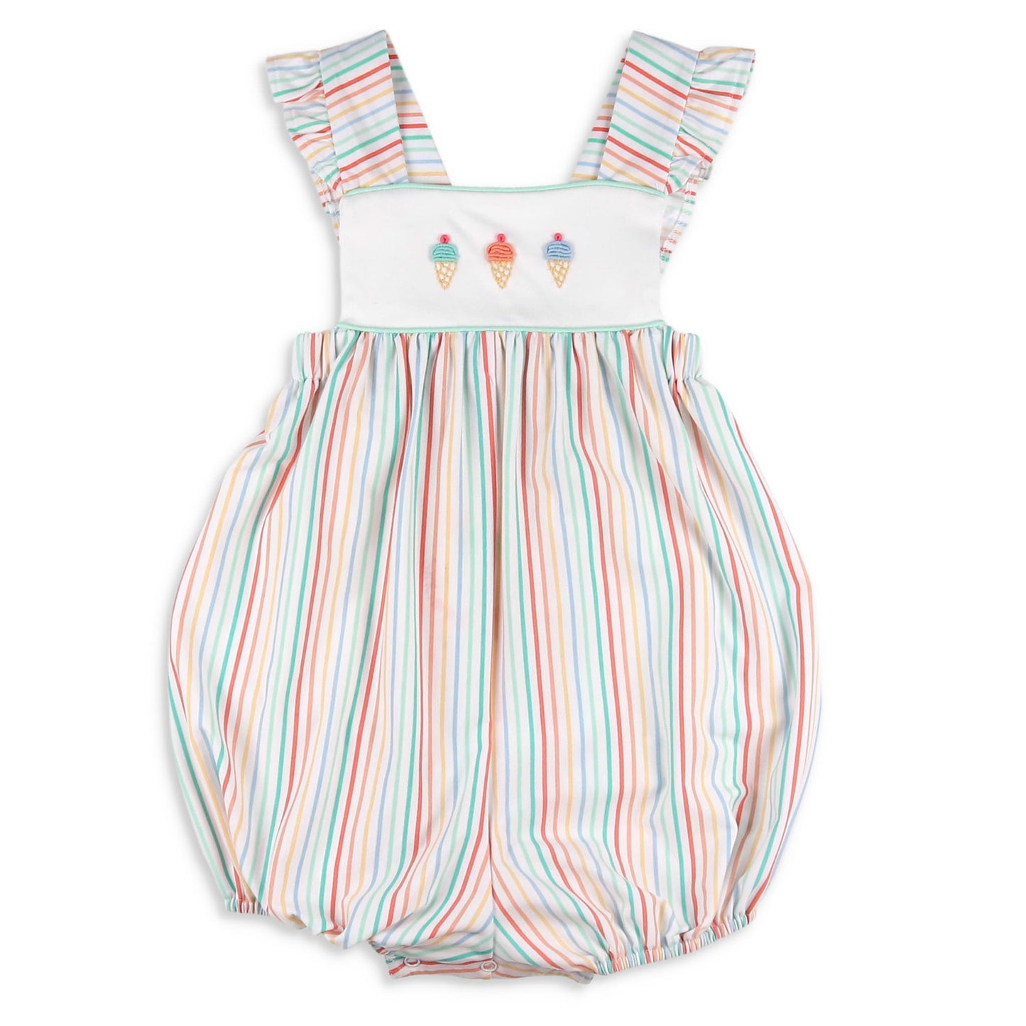 Girls Embroidered Bubble - Cone Carnival