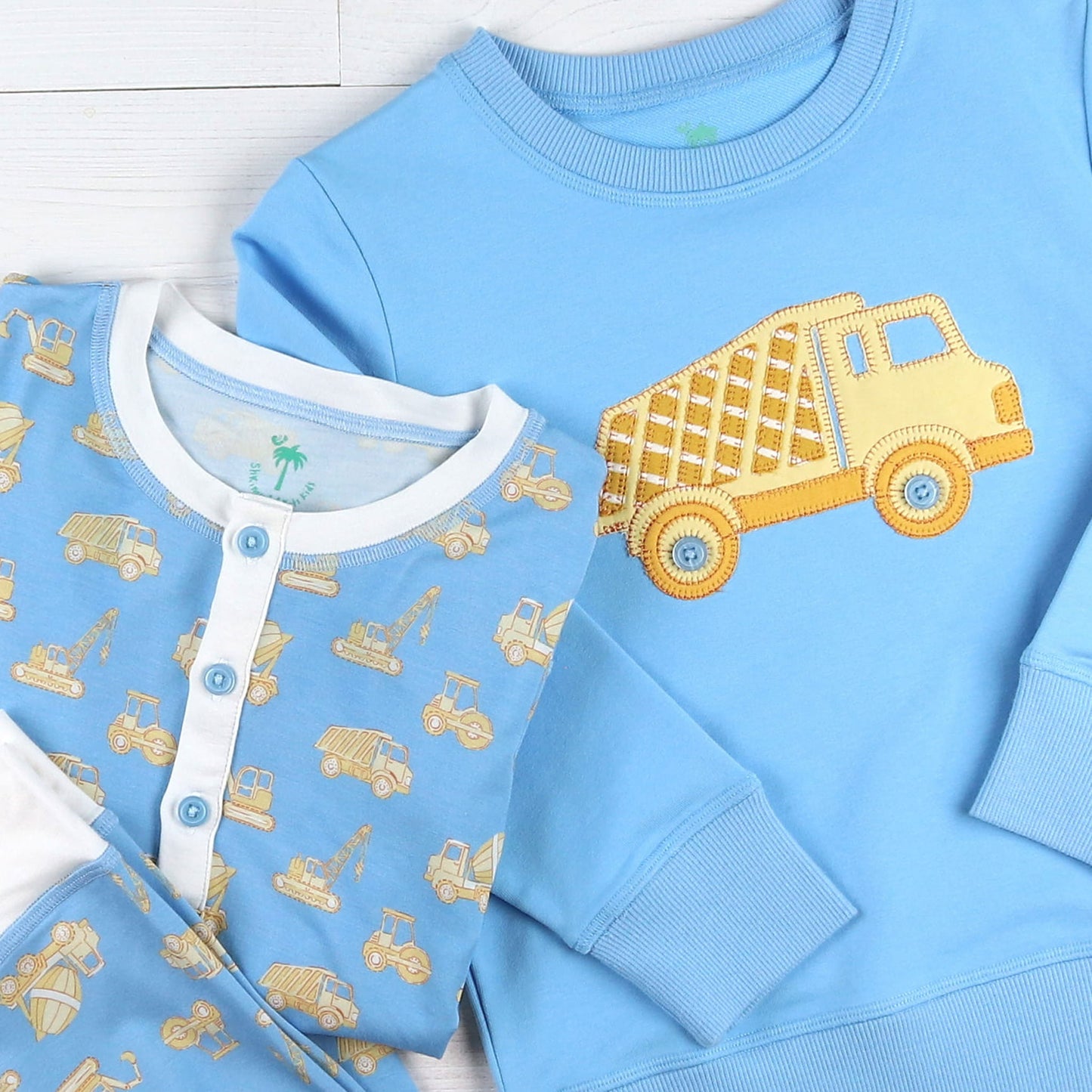 Boys Bamboo Loungewear - Construction Trucks