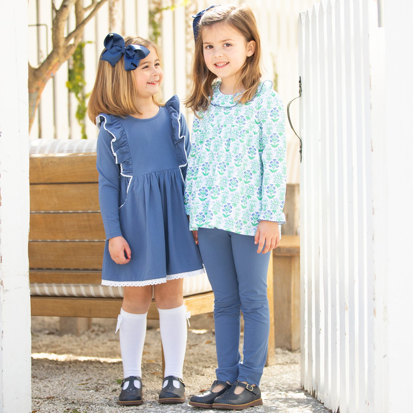 Girls Top - Cornflower Blue