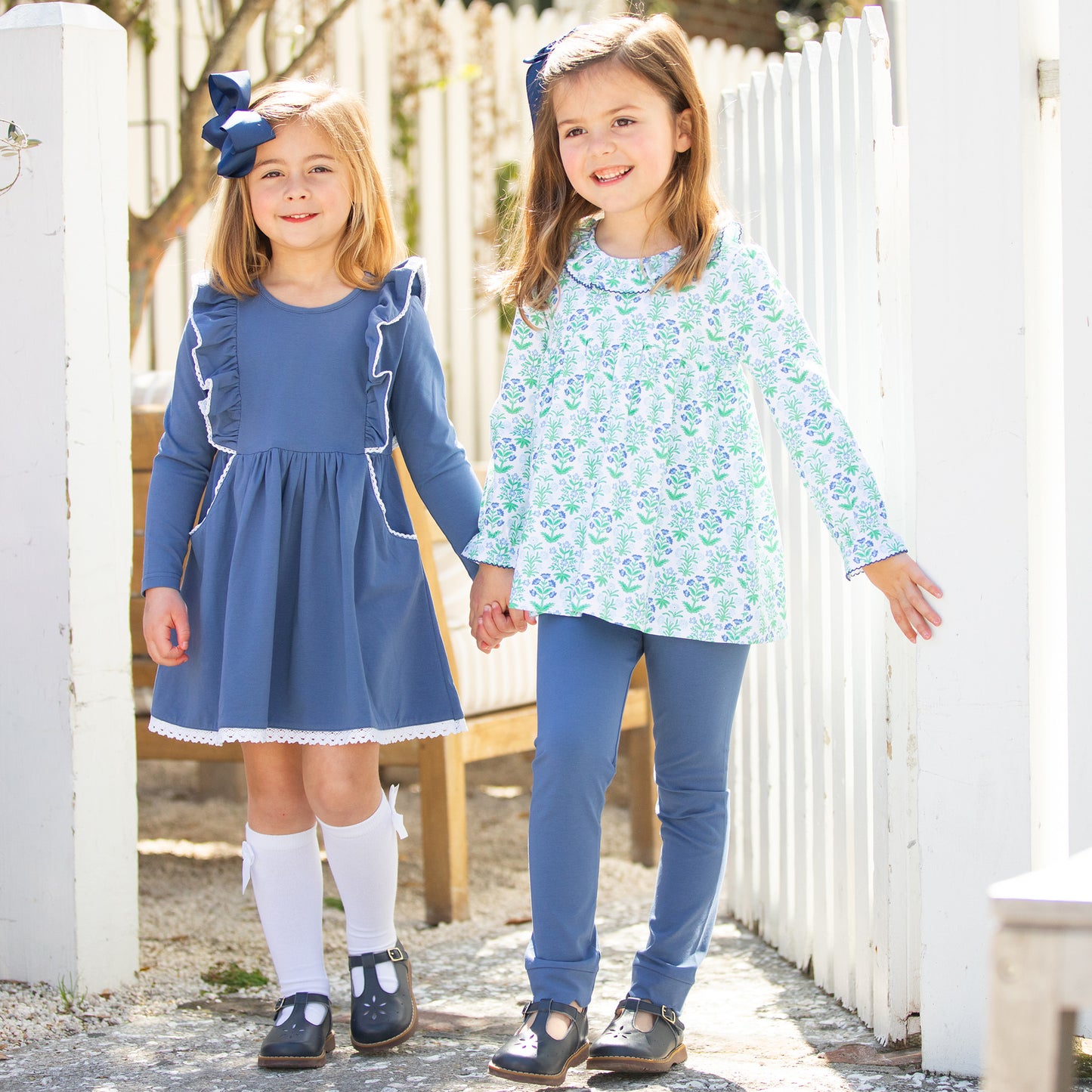 Girls Top - Cornflower Blue