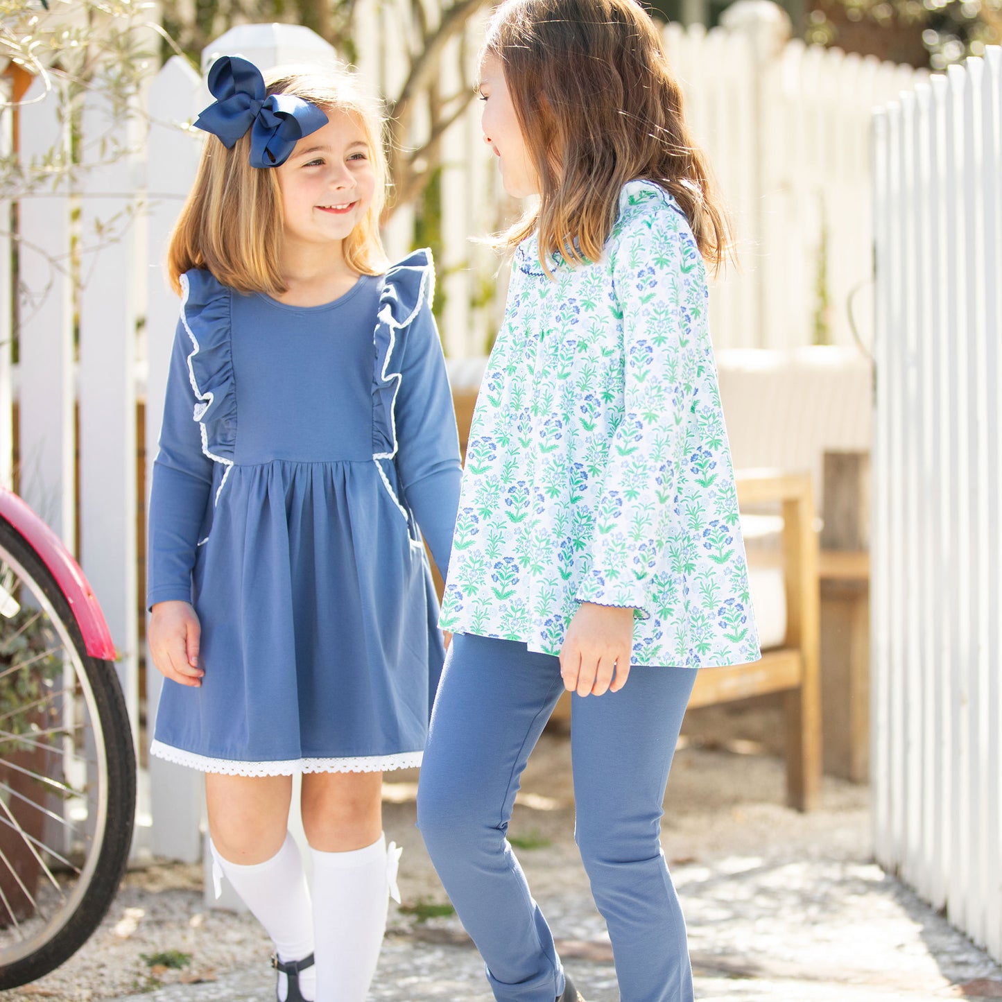 Girls Top - Cornflower Blue