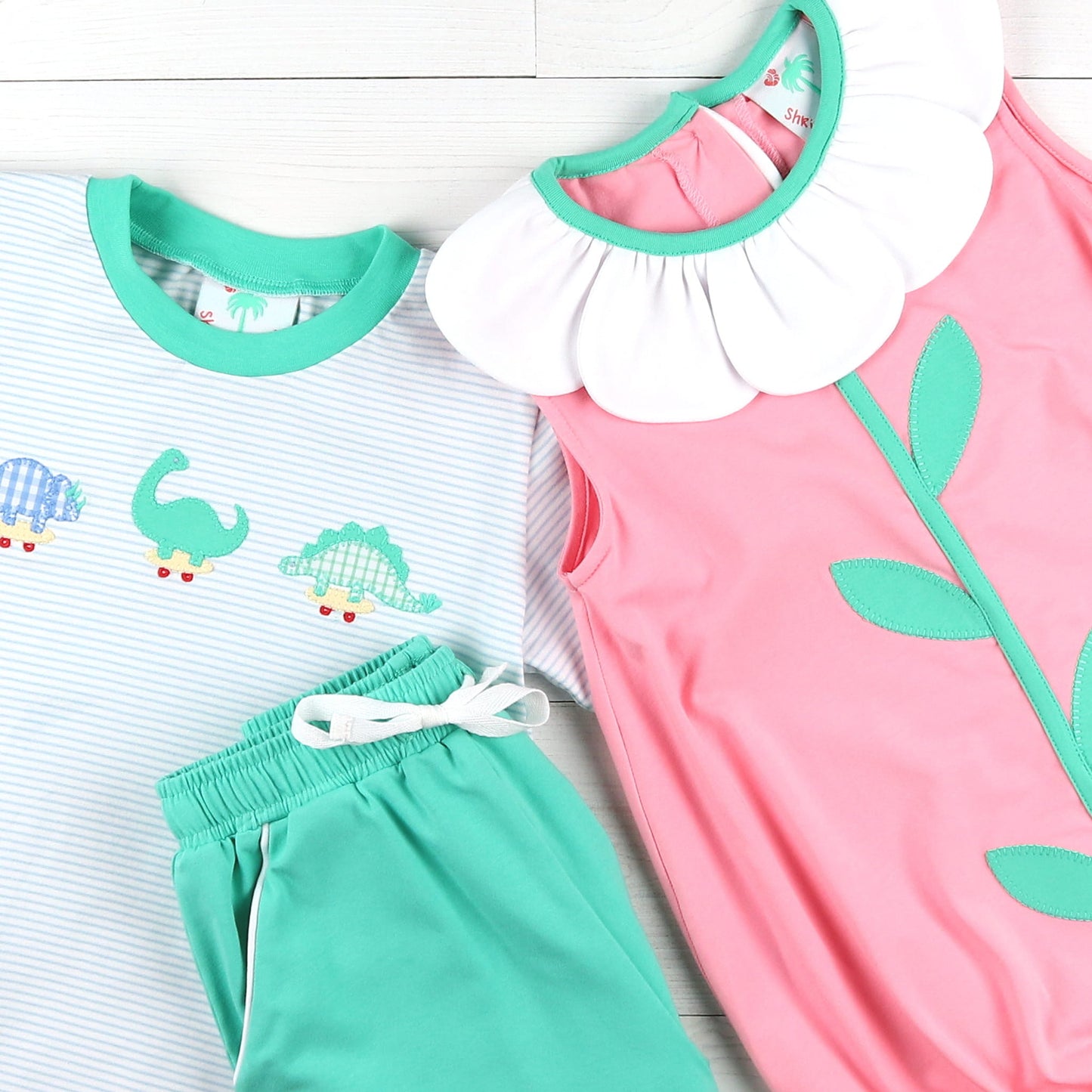 Boys Applique Shirt - Dino Dudes