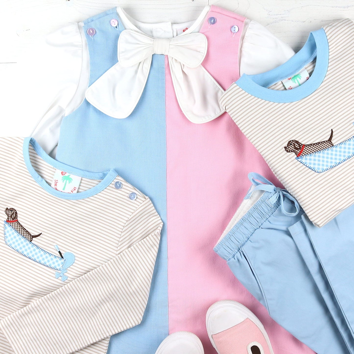 Boys Shrimp Pants - Light Blue Twill