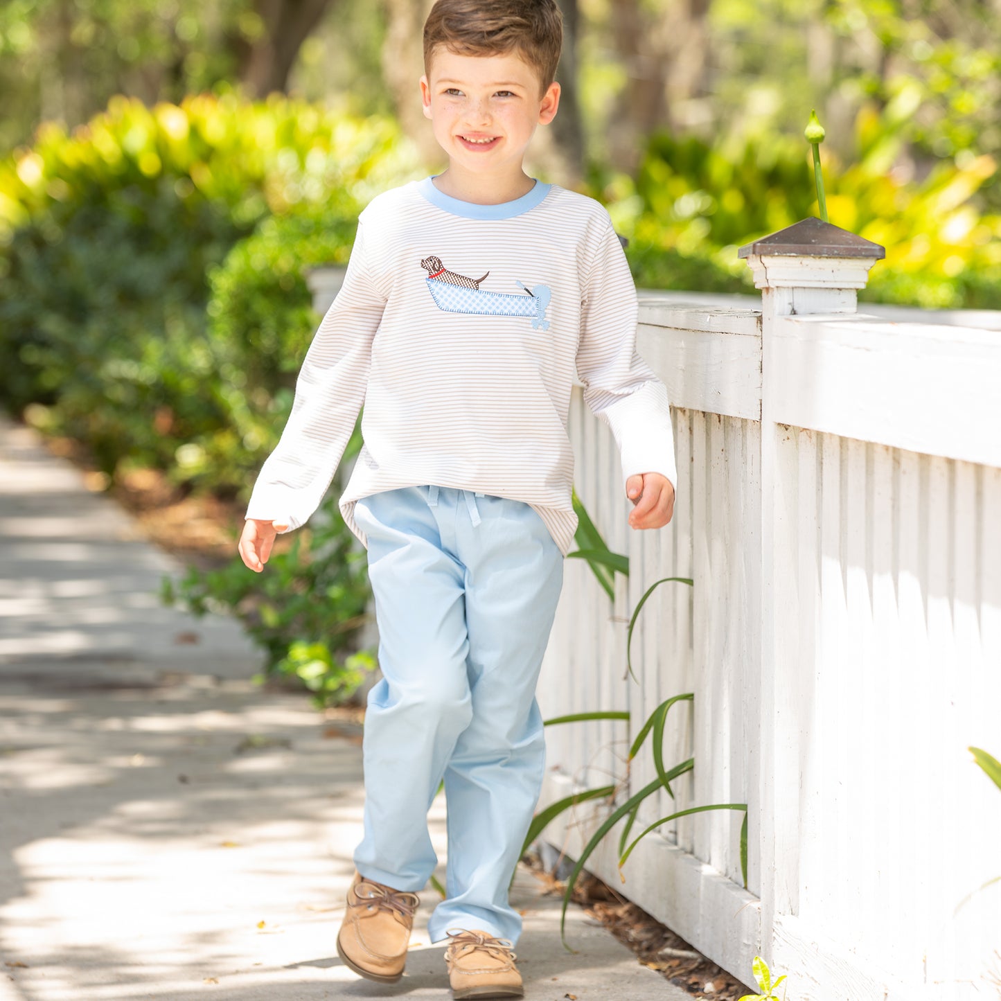 Boys Shrimp Pants - Light Blue Twill