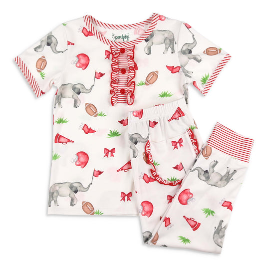 Gameday Elephant Ruffle Loungewear Set