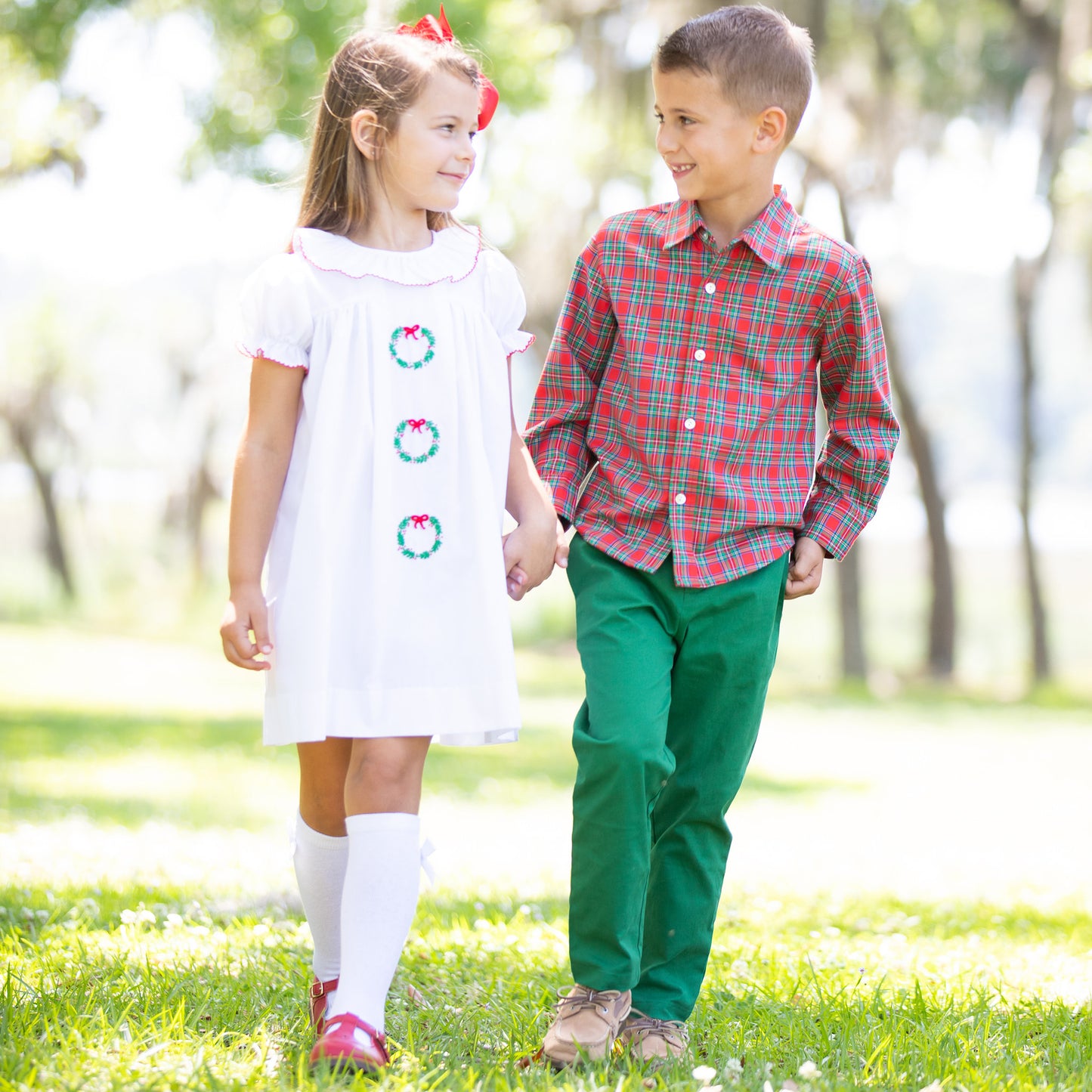 Emery Embroidered Wreath Dress