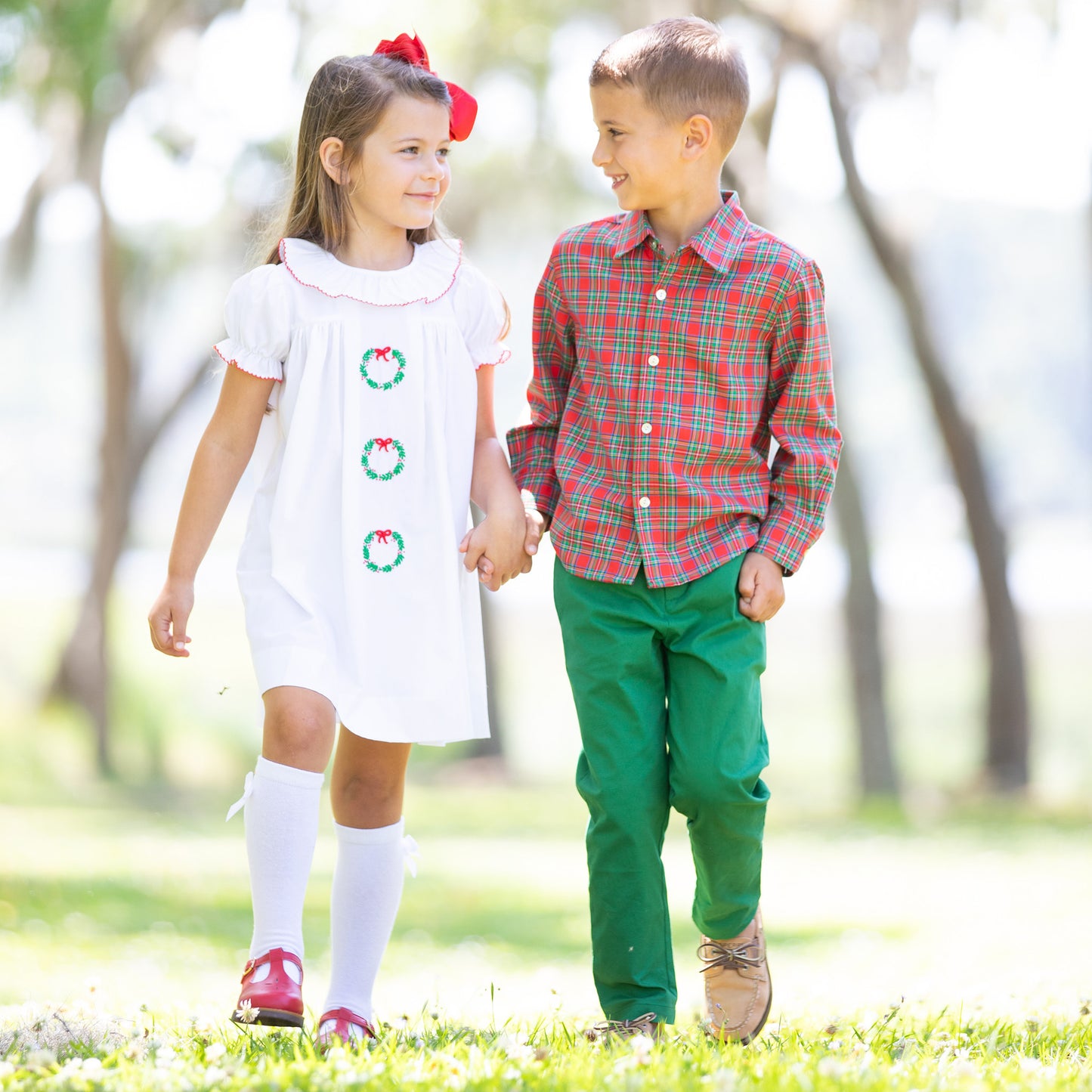 Emery Embroidered Wreath Dress