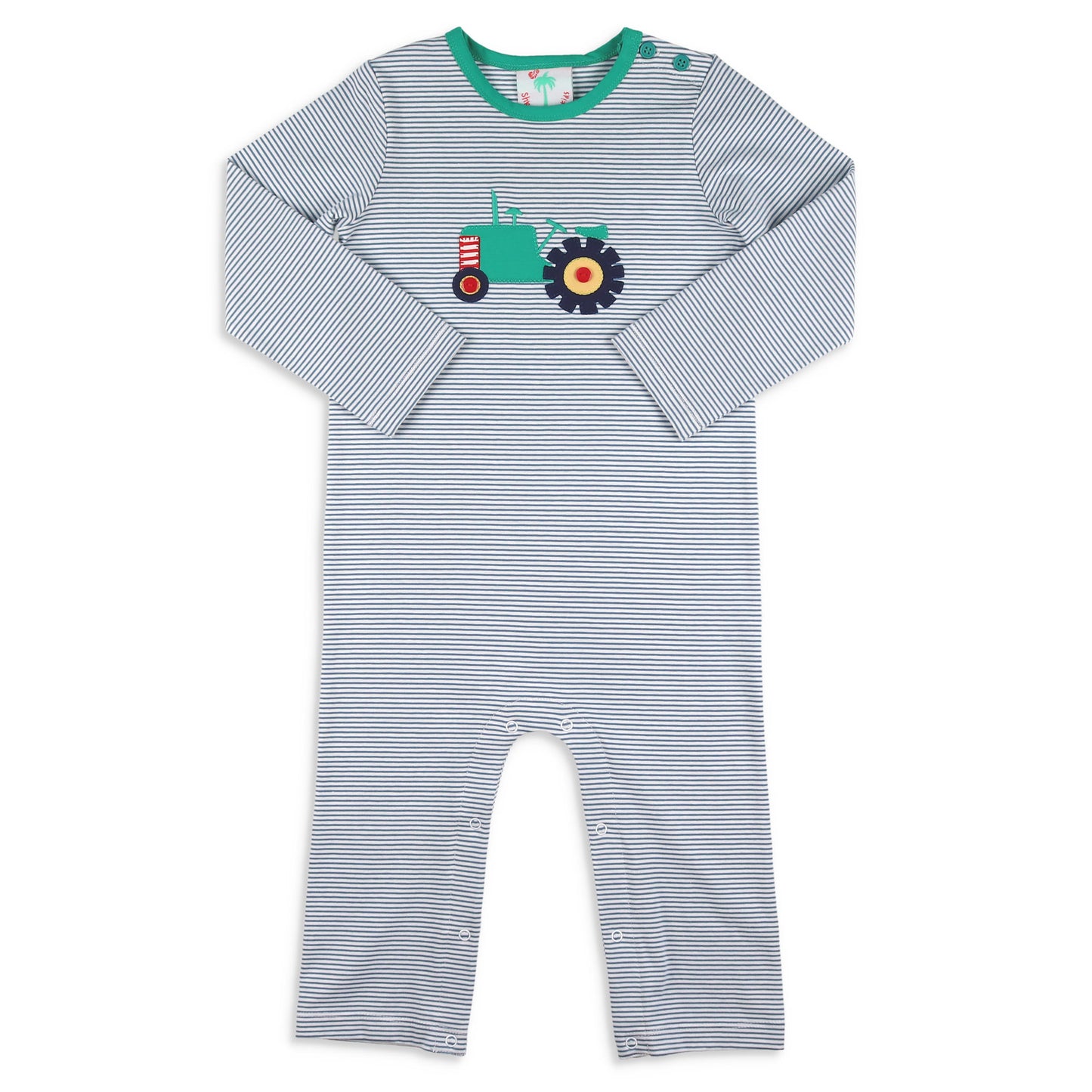 Boys Applique Romper - Field Day