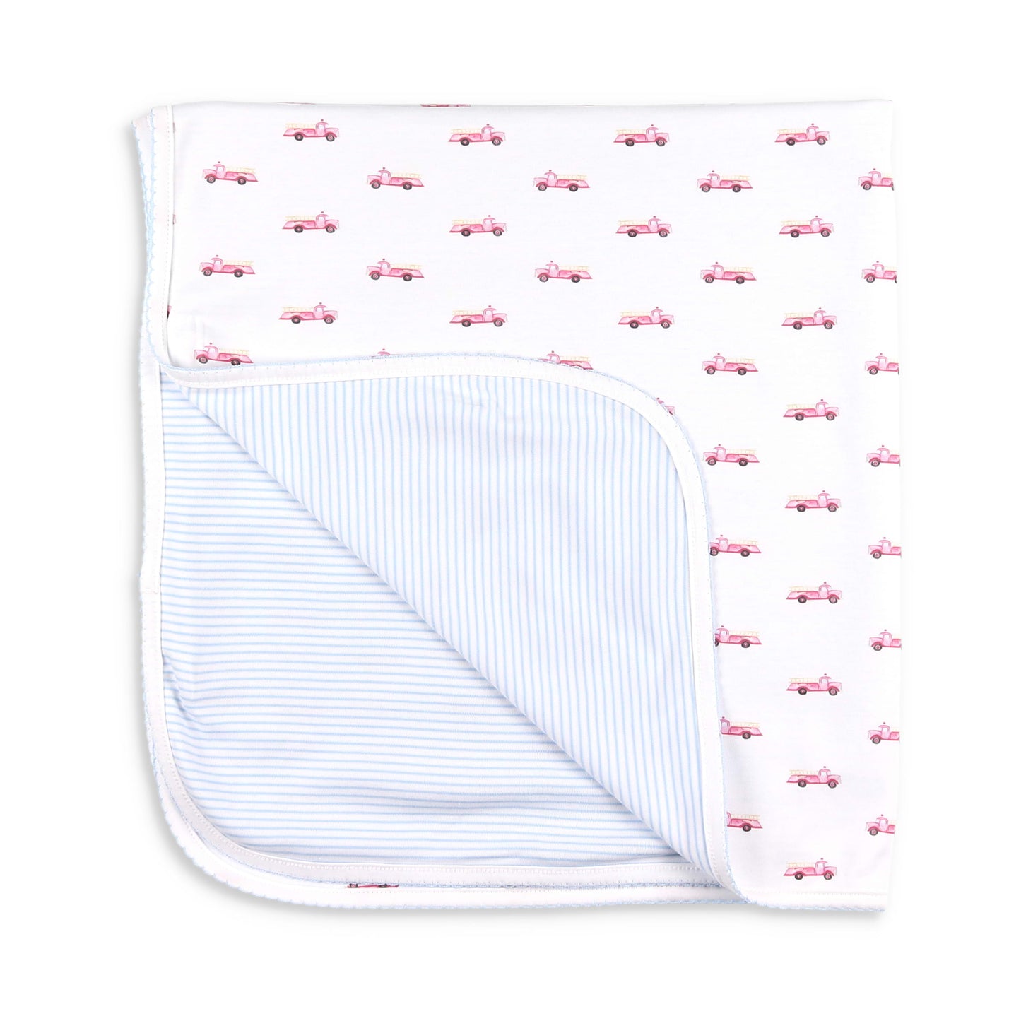 Fire Truck Pima Baby Blanket