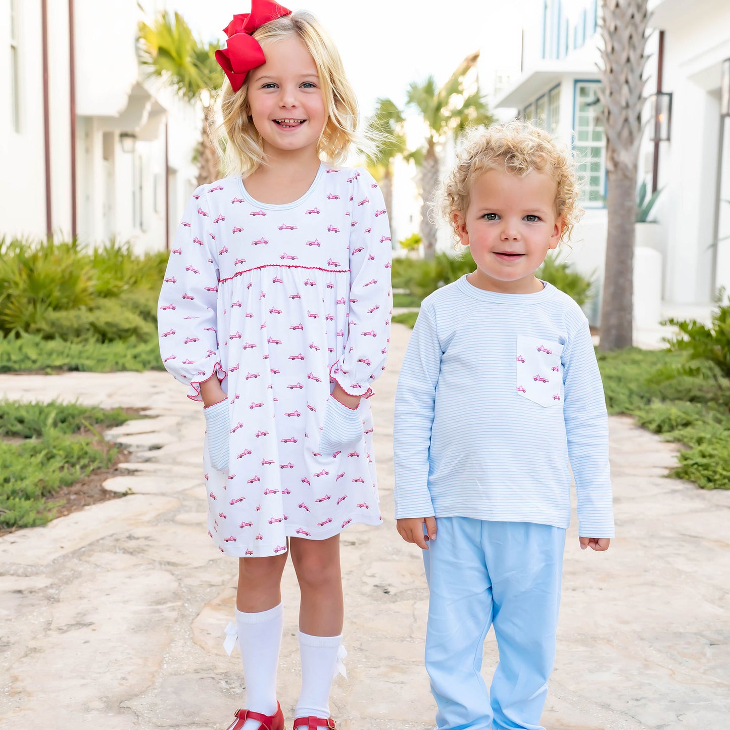 Fire Truck Pima Dress
