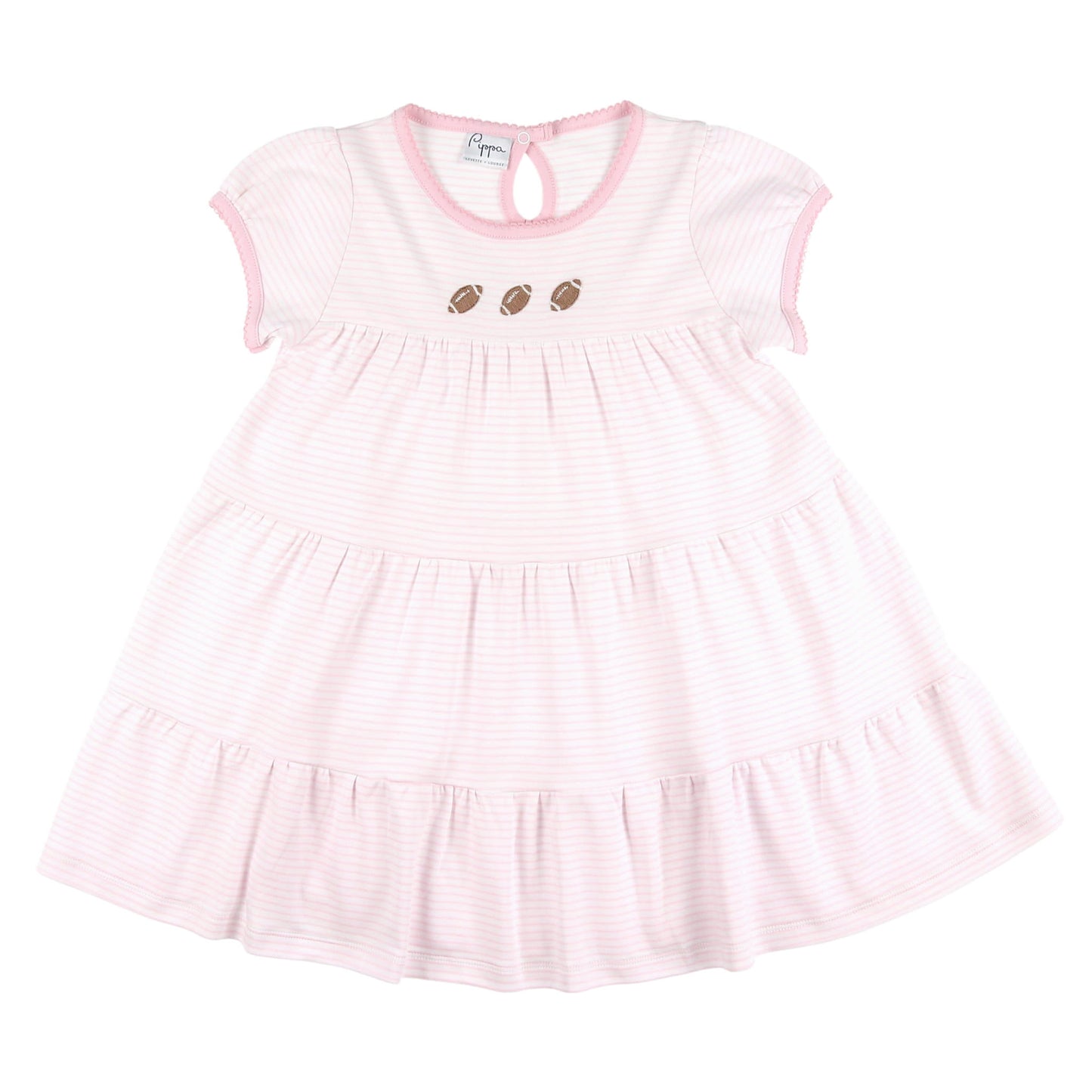 Girls Pima Dress - Footballs