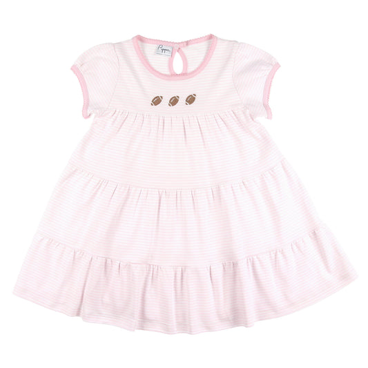 Girls Pima Dress - Footballs