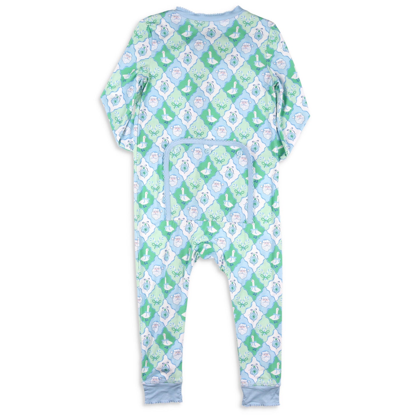 Girls Bamboo Onesie - Frosted Christmas