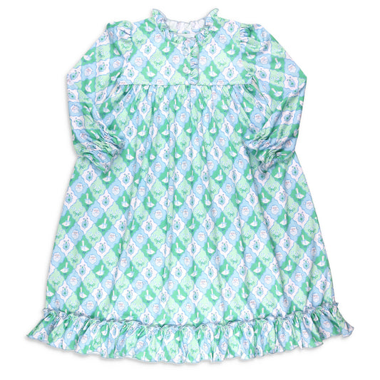 Girls Gown - Frosted Christmas