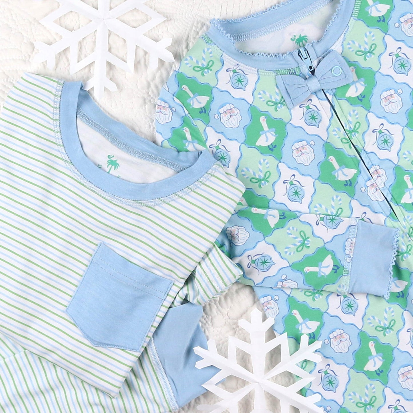 Boys Bamboo Loungewear - Frosted Christmas