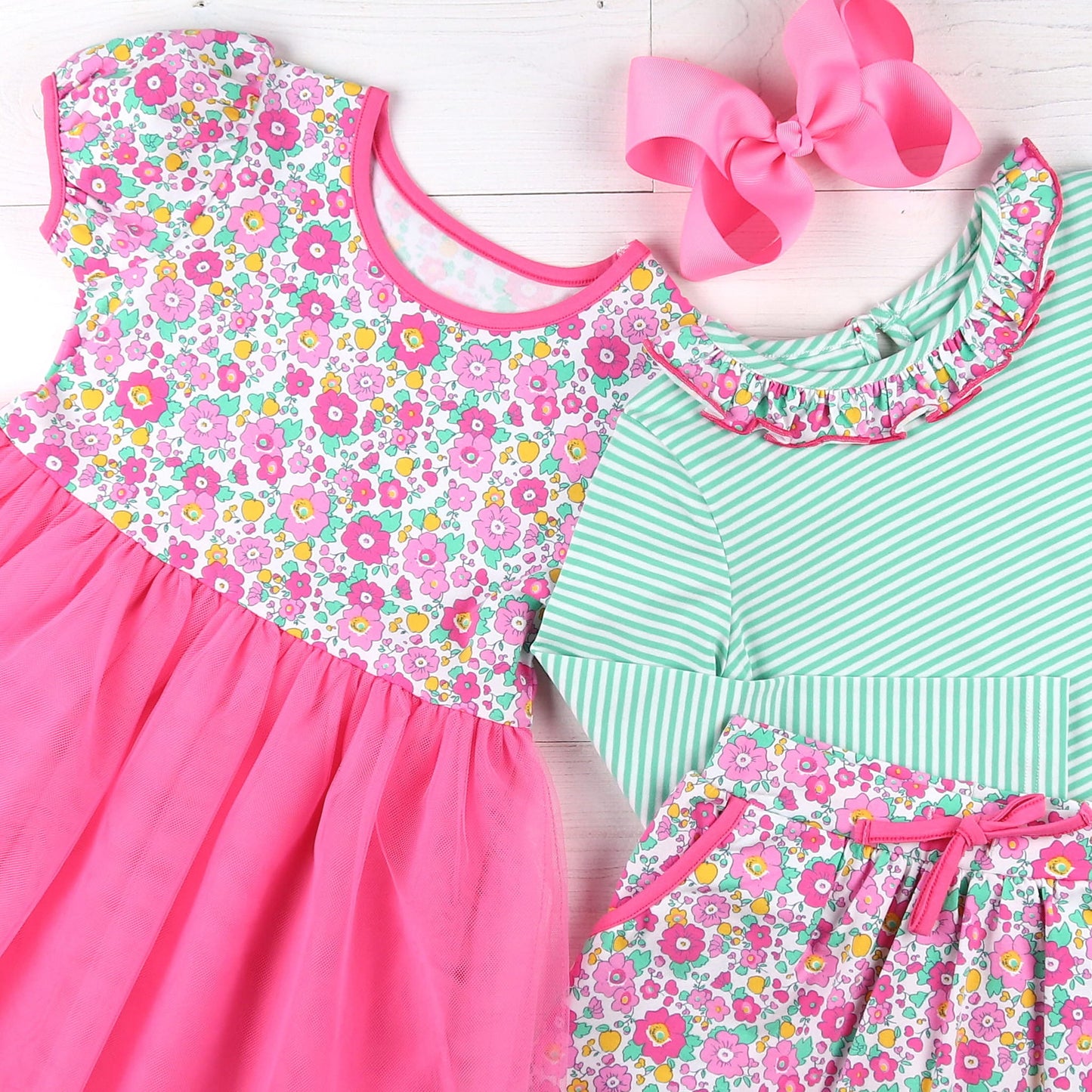 Girls Tutu Dress - Fruity Floral