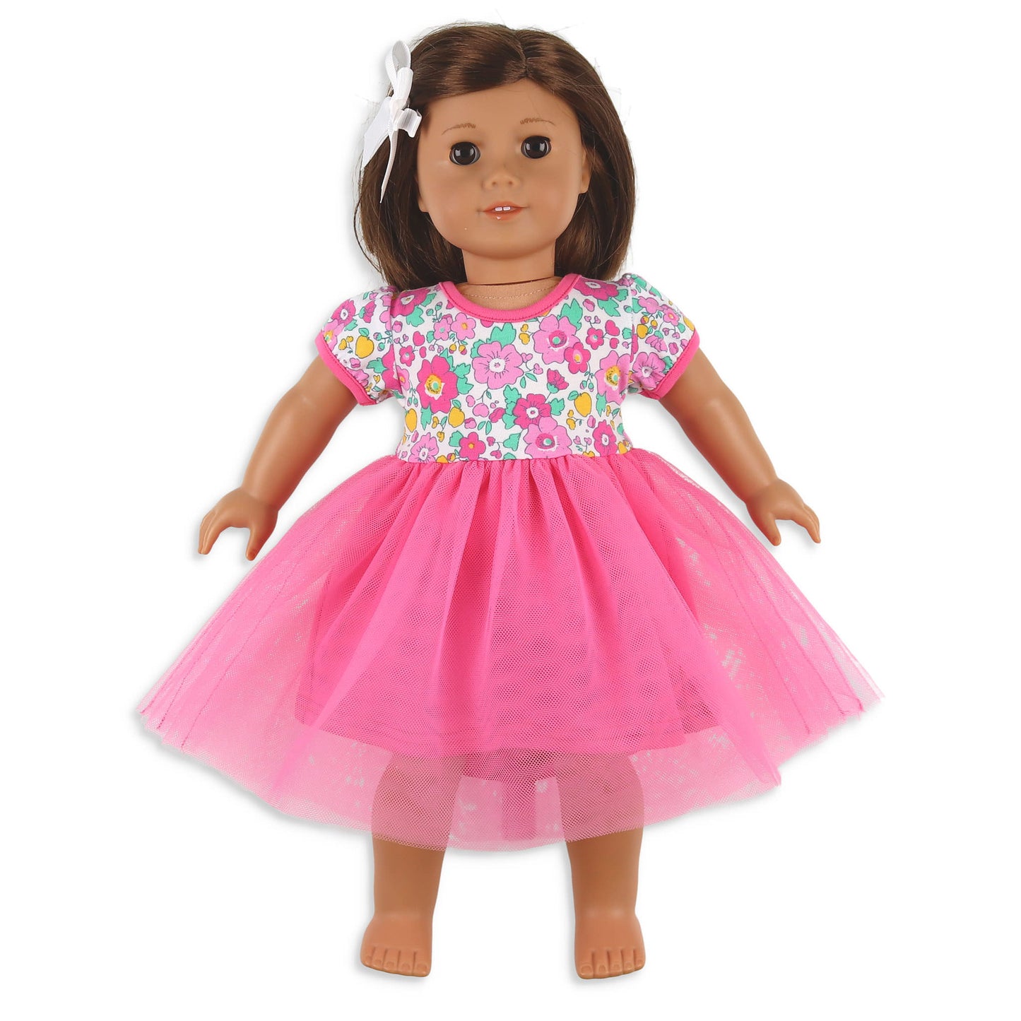 Girls Tutu Doll Dress - Fruity Floral