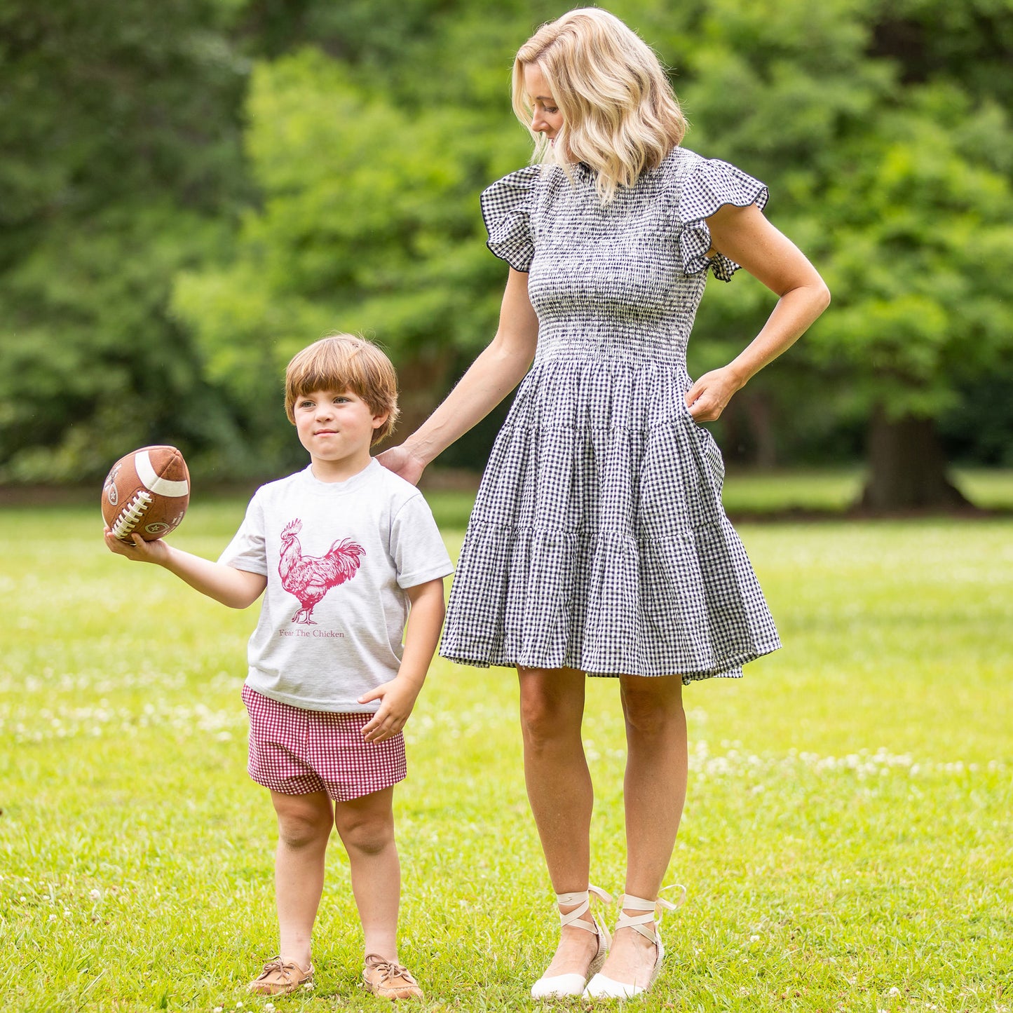 Womens Dress - Black Check