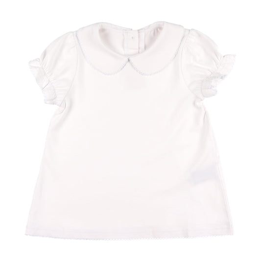 Short Sleeve Girls Collared Shirt